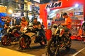 Ktm motorcycle booth at Trans Sport Show in Pasay, Philippines