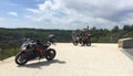 KTM RC8R and KTM 1190 Adventure at Rocamadour in France