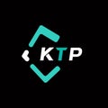 KTP creative minimalist letter logo. KTP unique vector initials alphabet letter logo designKTP creative minimalist letter logo. Royalty Free Stock Photo