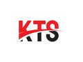 KTS Letter Initial Logo Design Royalty Free Stock Photo