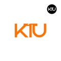 KTU Logo Letter Monogram Design Royalty Free Stock Photo