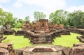Ku Ka Sing public ruin ancient castle rock temple in Roi Et Thailand