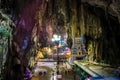 Hindu temple and statues of Hindu Gods in Batu cave, Malaysia Royalty Free Stock Photo