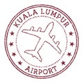 Kuala Lumpur Airport stamp.