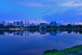 Kuala Lumpur City Centre, Titiwangsa Lake, Kuala Lumpur, Malaysia. Royalty Free Stock Photo