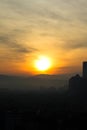 Kuala Lumpur City, Malaysia In the early morning There is light from the sun.