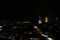 Kuala Lumpur City, Malaysia At night There are lights from buildings, houses, roads and markets.