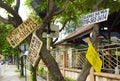 KUALA LUMPUR, 10 JANUARY 2017 - Street signs on the street with numbers of phone