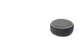 Amazon Echo Dot Loudspeaker Voice Service recognition system on white background Royalty Free Stock Photo