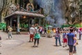 KUALA LUMPUR, MALAYISA - MARCH 30, 2018: Hindu temple in Batu caves in Kuala Lumpur, Malays Royalty Free Stock Photo