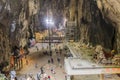 KUALA LUMPUR, MALAYISA - MARCH 30, 2018: Interior of Batu caves in Kuala Lumpur, Malays Royalty Free Stock Photo