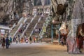 KUALA LUMPUR, MALAYISA - MARCH 30, 2018: Interior of Batu caves in Kuala Lumpur, Malays Royalty Free Stock Photo