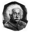 Kuala Lumpur, Malaysia - 7 April 2019: Digital illustration of Albert Einstein