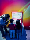Family learning with machine at the National Science Centre