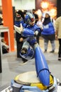 Mega Man scale model fictional action figures display for public.