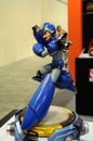 Mega Man scale model fictional action figures display for public.