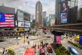 Kuala Lumpur, Malaysia - August 21, 2022: Bukit Bintang intersection. Long exposure HDR image of the busy junction in KL city Royalty Free Stock Photo