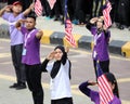 KUALA LUMPUR, MALAYSIA- AUGUST 27, 2017: Independent Square. Full dress rehearsal for the Malaysian Independence day celebration