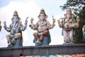 KUALA LUMPUR, MALAYSIA - AUGUST 23, 2013: Lord Ganesh Ganesha, Statues of Hindu deities in the temple of Batu Caves. Royalty Free Stock Photo