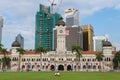 View to the Sultan Abdul Samad building at the Independence square Dataran Merdeka in Kuala Lumpur, Malaysia.