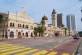 View to the Sultan Abdul Samad building at the Independence square Dataran Merdeka in Kuala Lumpur, Malaysia.