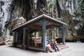 Kuala Lumpur, Malaysia - circa September 2015: Shrine in Ramayana cave in Batu Caves complex, Kuala Lumpur, Malaysia Royalty Free Stock Photo