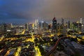 Nigth View Of Skyline city Kuala Lumpur during golden hour or blue hour Royalty Free Stock Photo