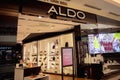 KUALA LUMPUR, MALAYSIA - DECEMBER 04, 2022: Aldo brand retail shop logo signboard on the storefront in the shopping mall