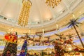 Christmas decoration in The Curve Mall which is located in Mutiara Damansara. People can seen exploring and shopping around it. Royalty Free Stock Photo