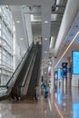 Interior view of the Mitec (Malaysia International Trade and Exhibition Centre), people can seen exploring around it