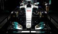 The Mercedes AMG Petronas F1 car, Driven by Lewis Hamilton 44, displayed during the