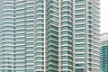 Kuala Lumpur, Malaysia - 2017 December 07: Petronas twin towers background Royalty Free Stock Photo