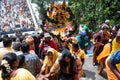 Hindu devotees walking up the staircase at Thaipusam Festival Batu Caves