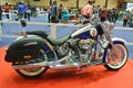 Beautiful American`s made Harley-Davidson easy rider & chopper motorcycle. Royalty Free Stock Photo