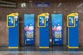 KTM Ticket vending machine which is located at the KL Sentral. Royalty Free Stock Photo