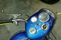 Motorcycle meter panel. Contain many indicators such as odometer, speed, rpm, fuel level etc.