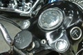 Motorcycle meter panel. Contain many indicators such as odometer, speed, rpm, fuel level etc.