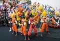Selected focused of model scale action figures characters from popular Japanese animated series Dragonball.