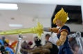 Selected focused of model scale action figures characters from popular Japanese animated series Dragonball.