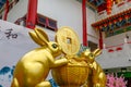 rabbit zodiac statues in Thean Hou Temple