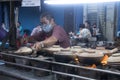 Claypot meal preparation using charcoal fire