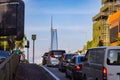 Kuala Lumpur, Malaysia - June 8, 2022: The new second tallest building in the world, Merdeka 118. The new icon behind a busy Royalty Free Stock Photo