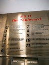 Stainless steel signboard showing floors and companies in the building