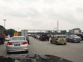 Traffic jams on Malaysian highways during peak hours.