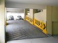 Car ramp made from concrete with groove line