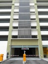 Elevated car park building for public used.