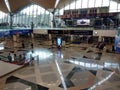 Interior of Kuala Lumpur International Airport 1 KLIA 1 departure hall. Royalty Free Stock Photo