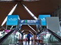 Interior of Kuala Lumpur International Airport 1 KLIA 1 departure hall.