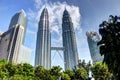 KUALA LUMPUR, MALAYSIA - March 20 2017: Petronas Twin Towers on March 20 2017 in Kuala Lumpur, Malaysia.