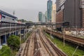 KUALA LUMPUR, MALAYSIA - MARCH 31, 2018: Railways near the Bangsar station in Kuala Lumpur, Malaysi